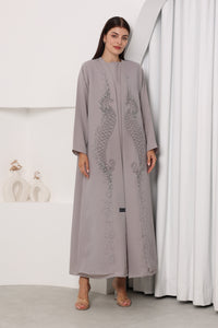 JUNIPER ABAYA- Lt. Grey