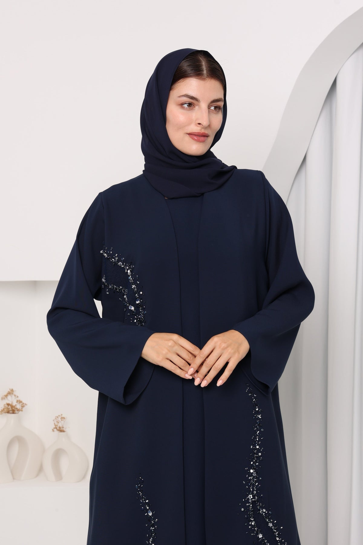 EMILIA ABAYA- Navy