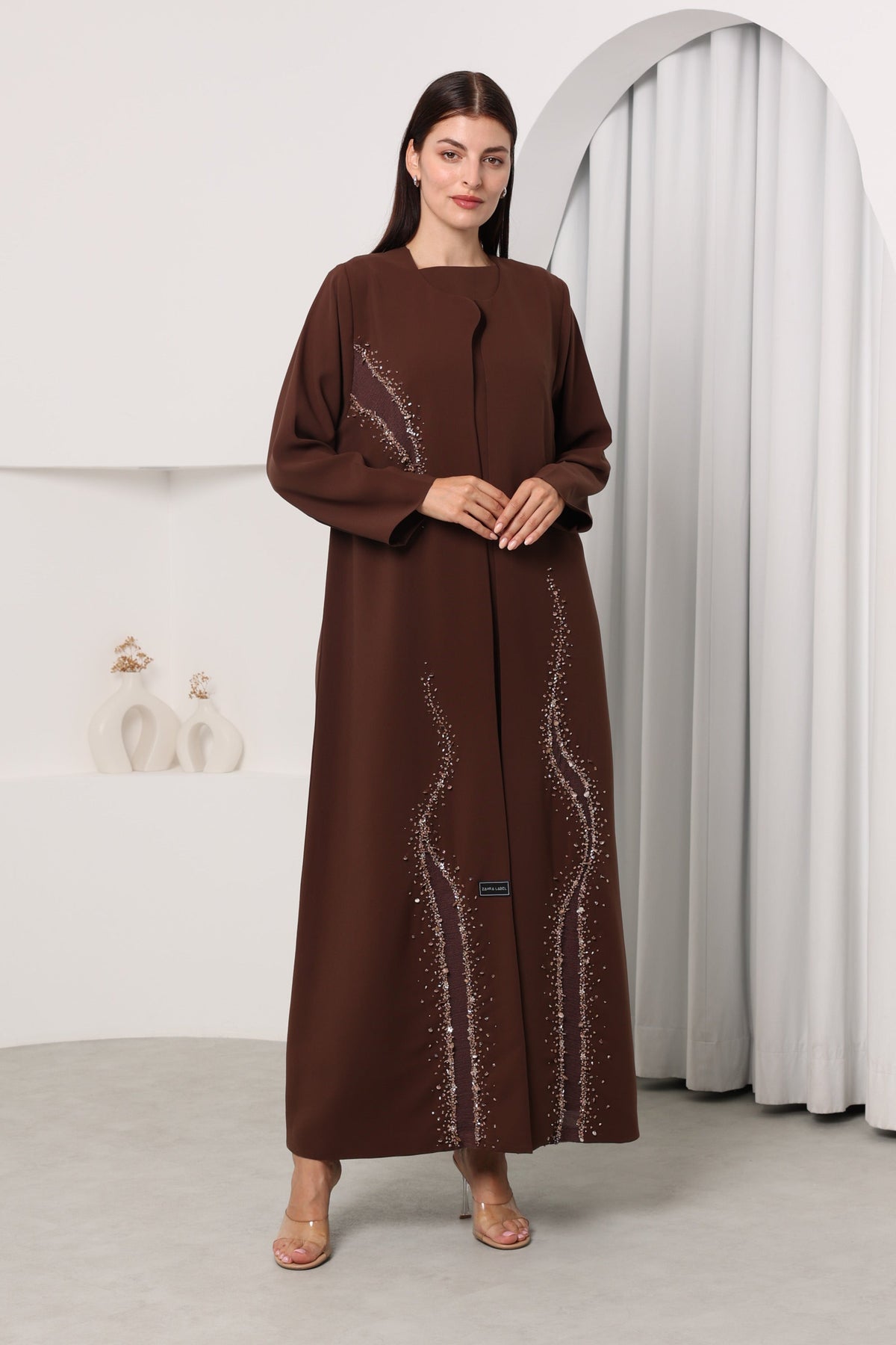 EMILIA ABAYA- Coffee Brown