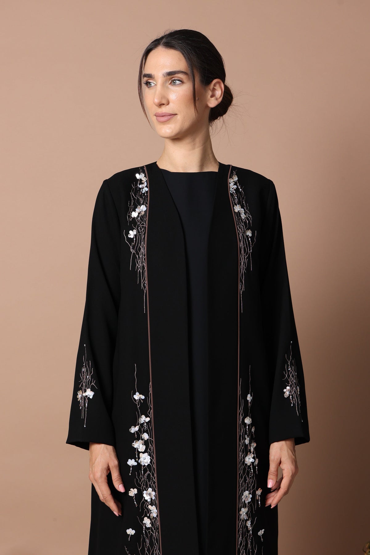 ONYX BLOSSSOM ABAYA
