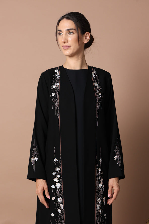 ONYX BLOSSSOM ABAYA
