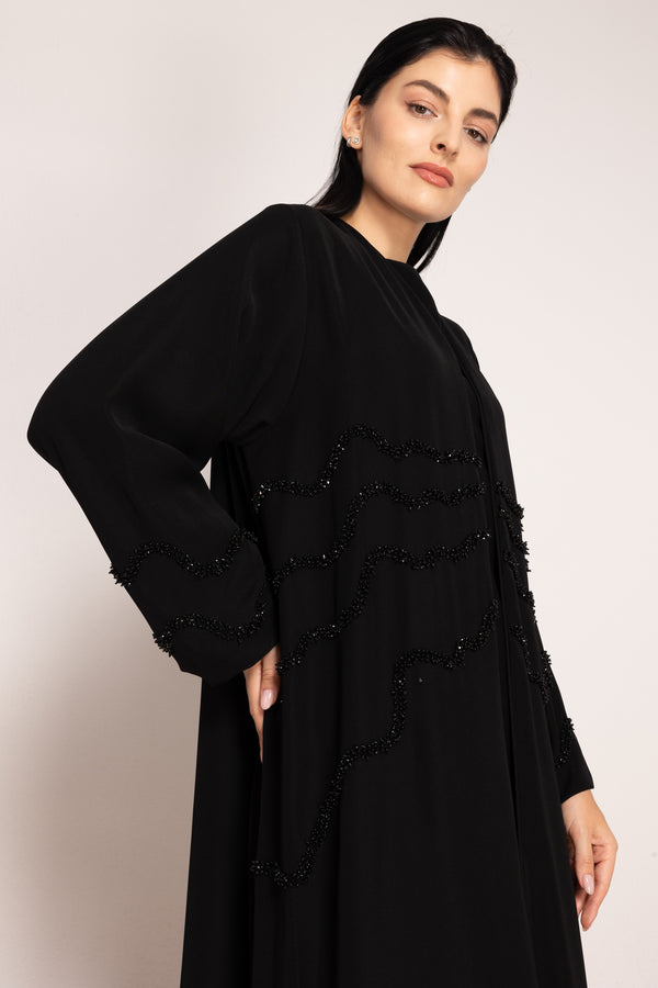 AMAL ABAYA- Black 50% OFF