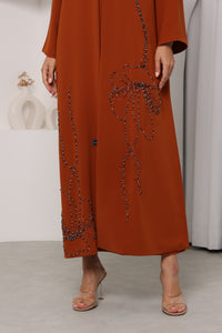 FIORA ABAYA- Burnt Orange